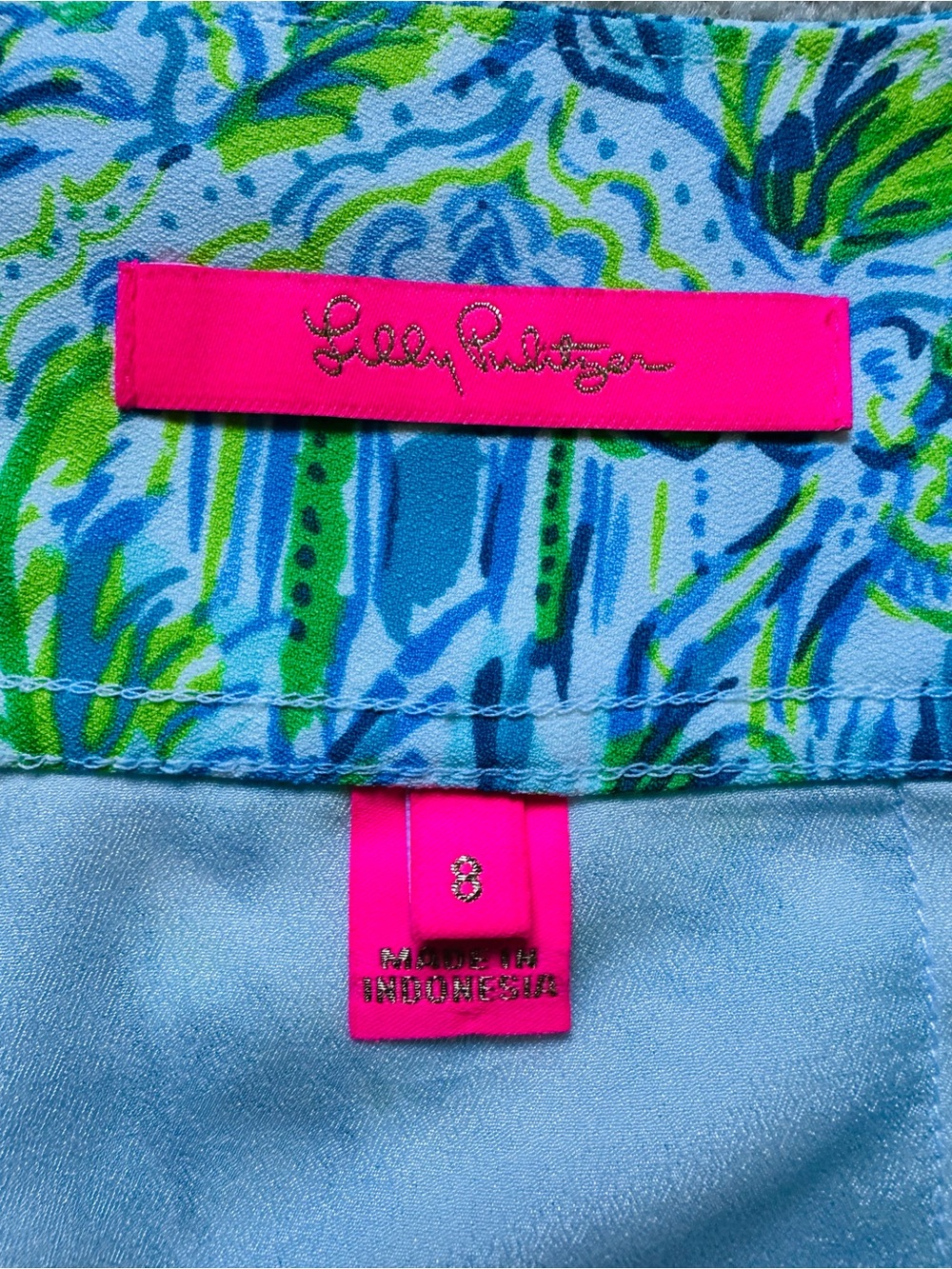 Lilly Pulitzer Jonas Skort Sz 8 Vibrant and Colorful EUC - Picture 7 of 9